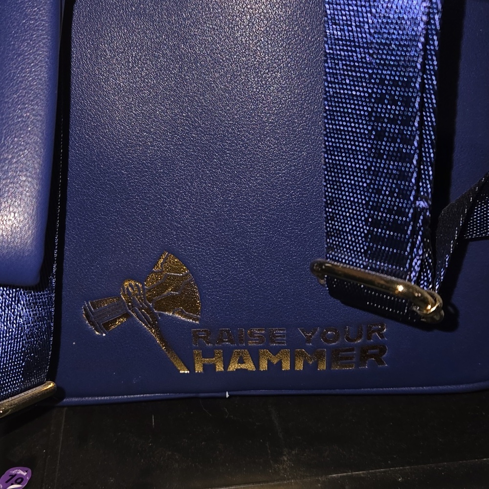 Loungefly Marvel Thor Love & Thunder Glow In The Dark Mini Backpack - Picture 3 of 4